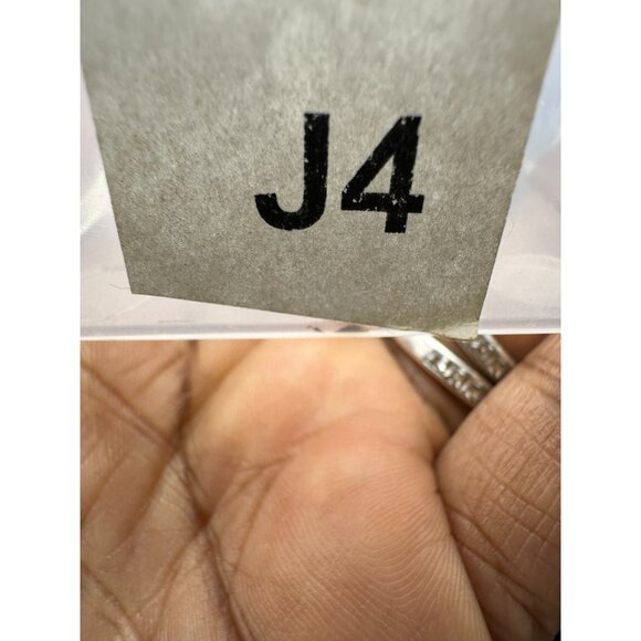 Joan Rivers Hoop Earrings Silver Tone Blue Leather Post Chunky Pierced 0.50" - Picture 7 of 7